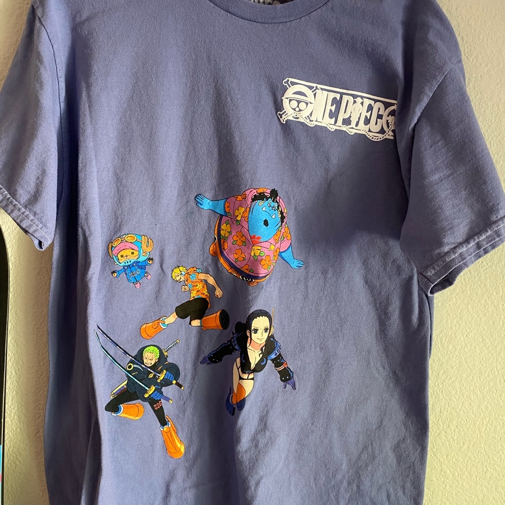 Vintage One piece T-Shirt Anime Akira dragon ball Japan dodgers Luffy card